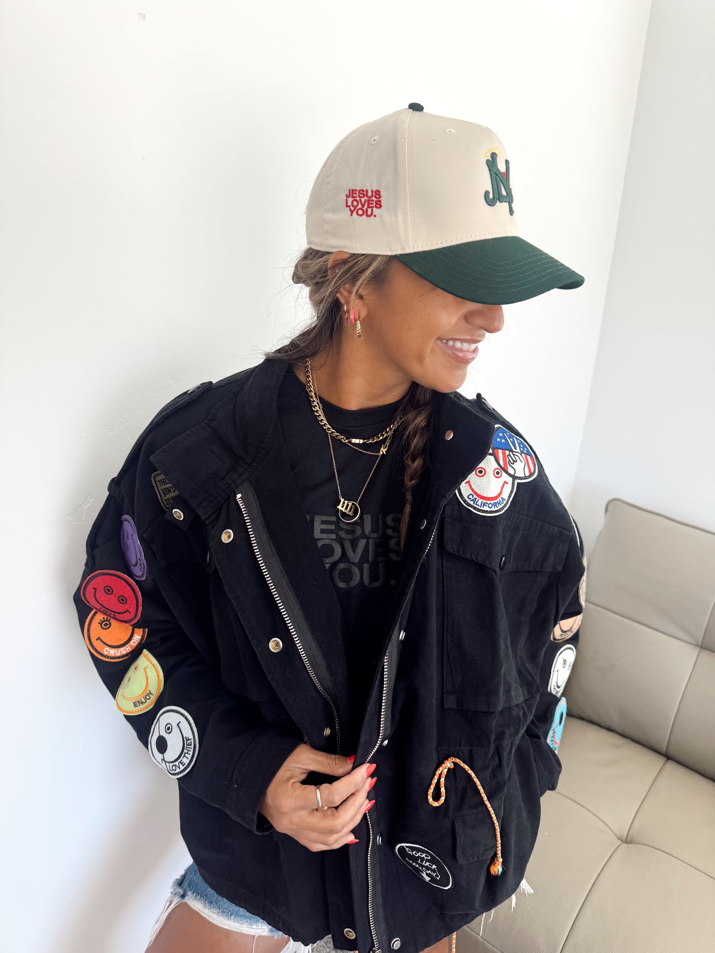 Smile Patchwork Jacket