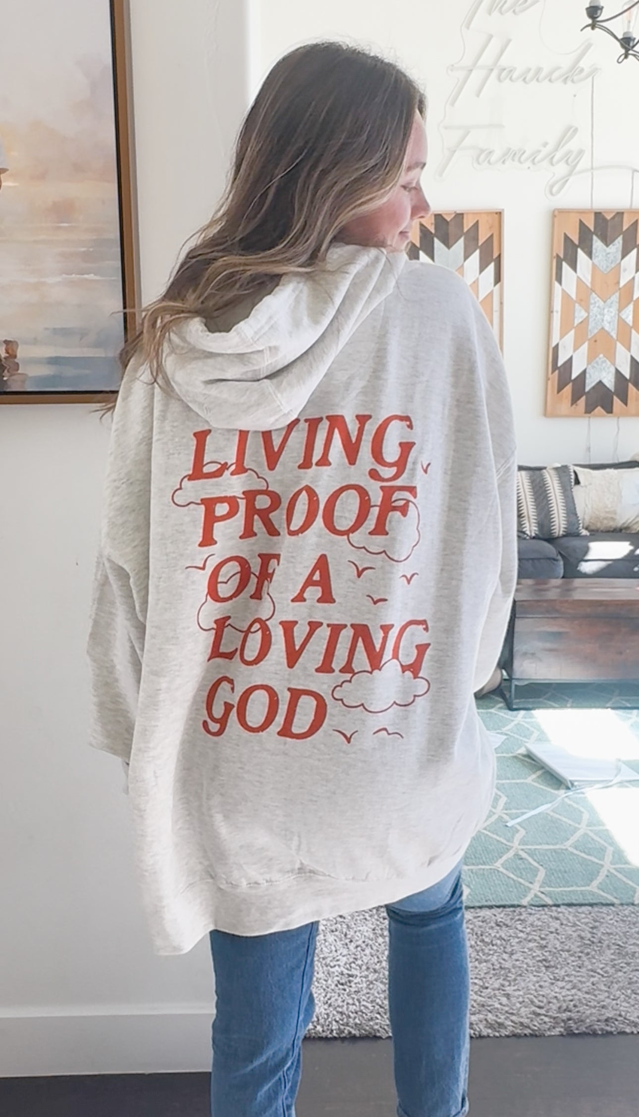 Living Proof Loving God Pullover Hoodie - Cream