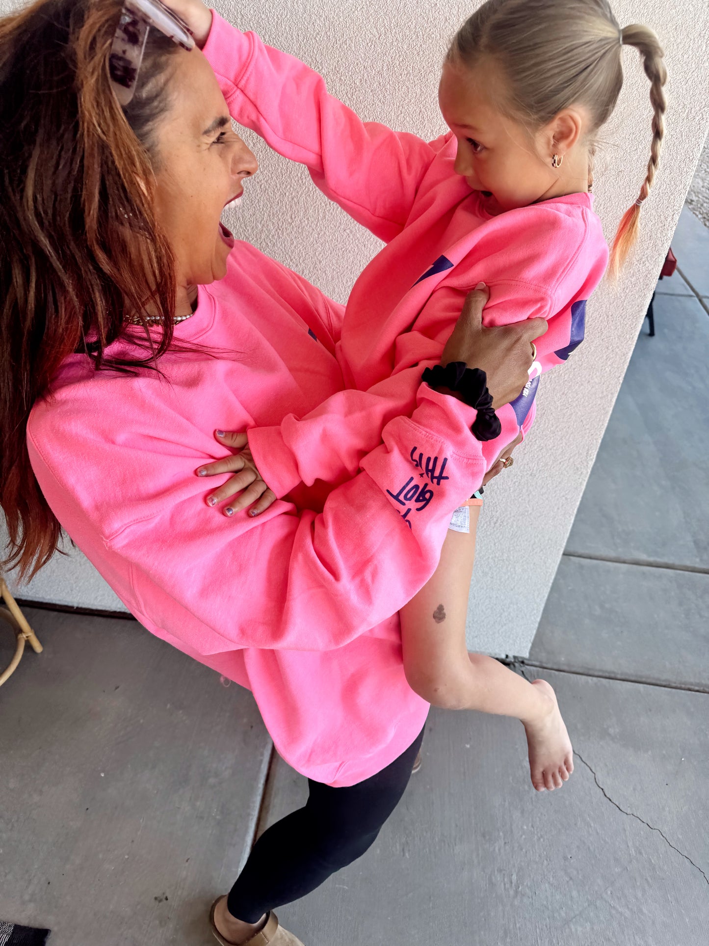 Pink and Purple "I Can Do Hard Things" Crewneck