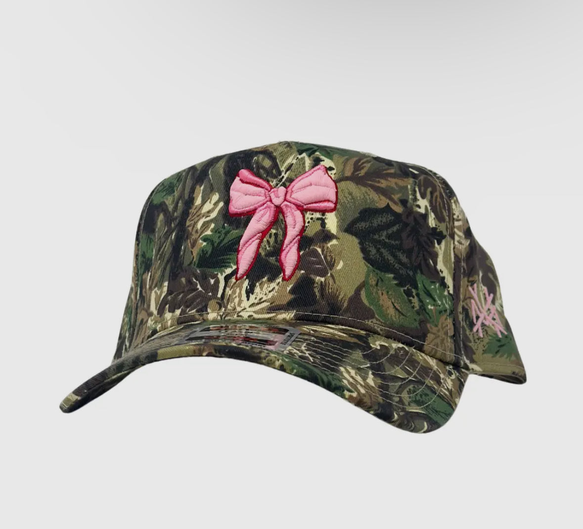 Pink Bow Camo Hat
