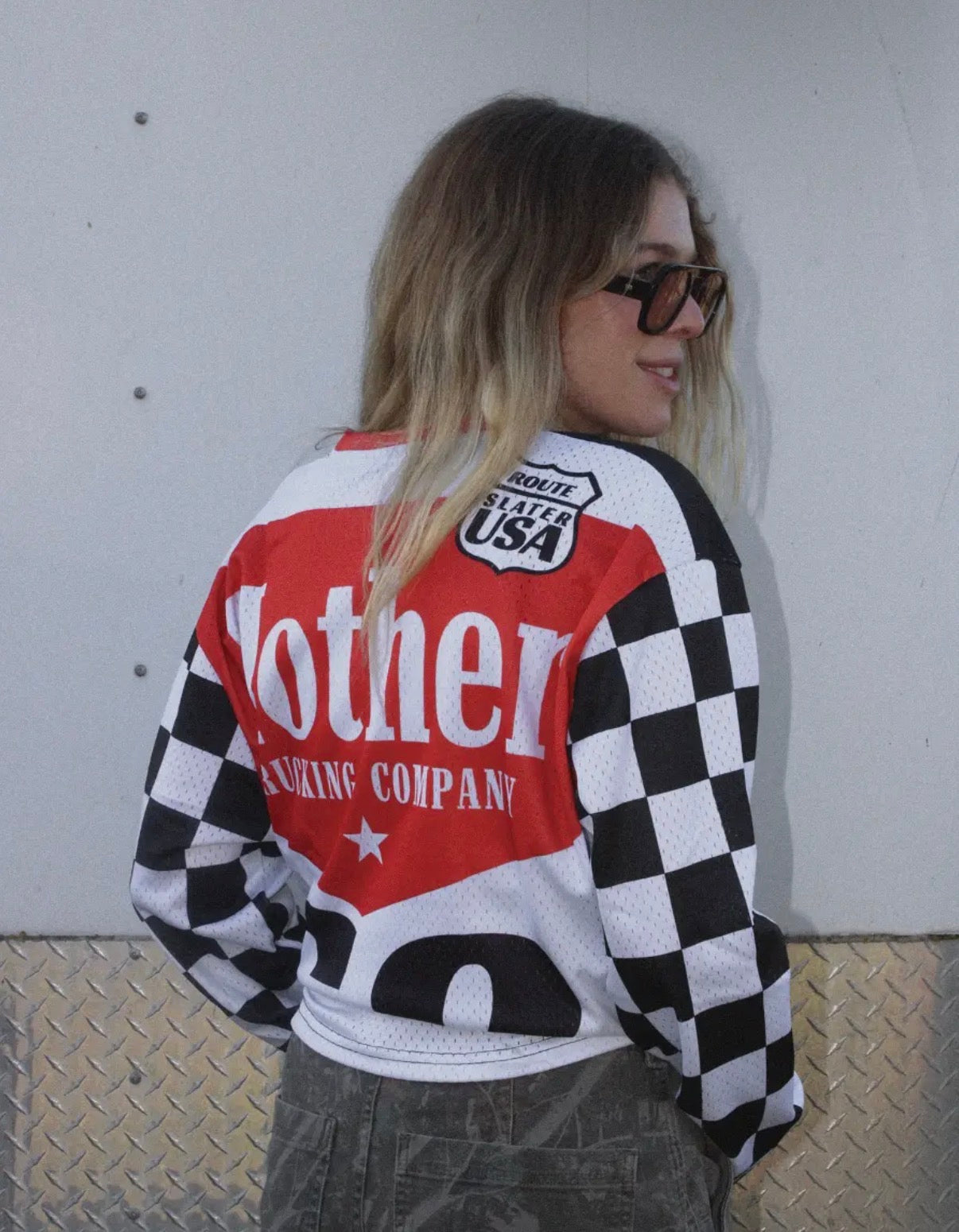 Limited Mother Knows Best Trendy Cherry Red Mesh Jersey