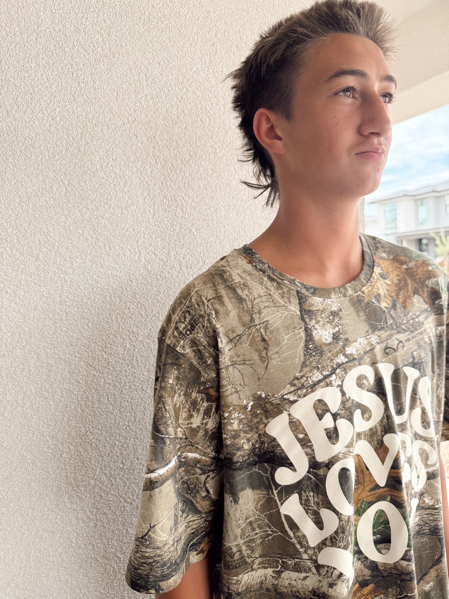 PREORDER Jesus Loves You Tee | Camo