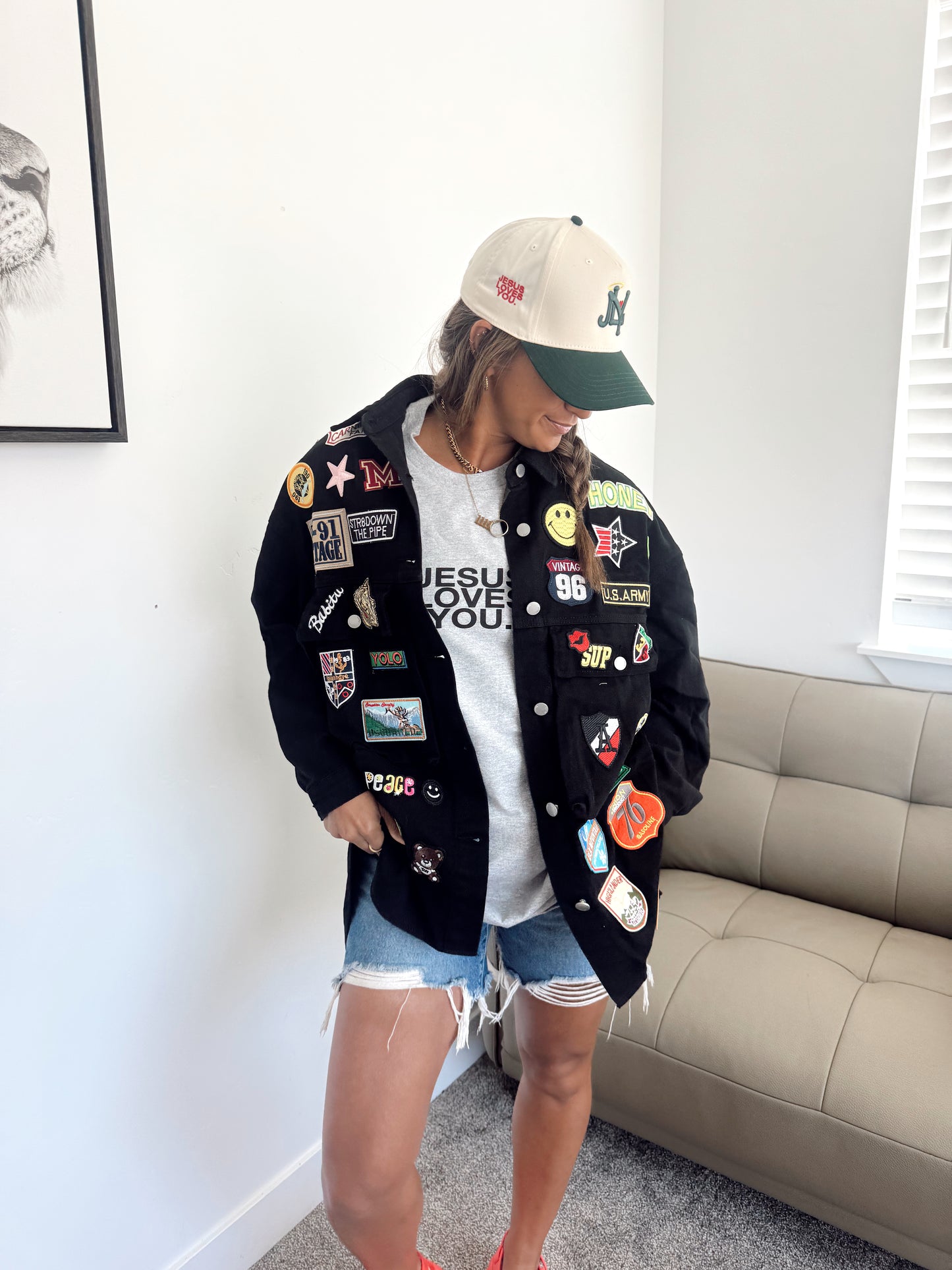 Multi Patch Oversize Jacket