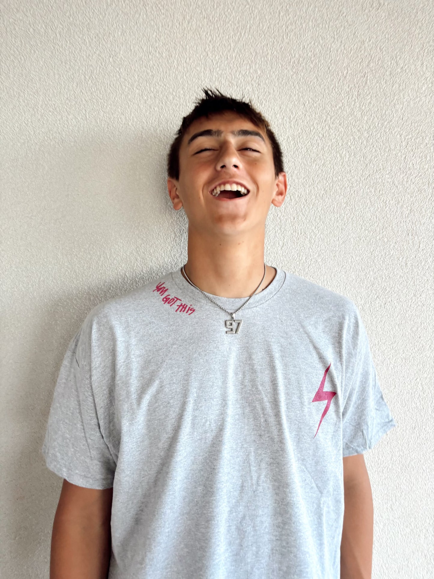 PREORDER Ash Grey + Pink/Black "I Can Do Hard Things" Tee