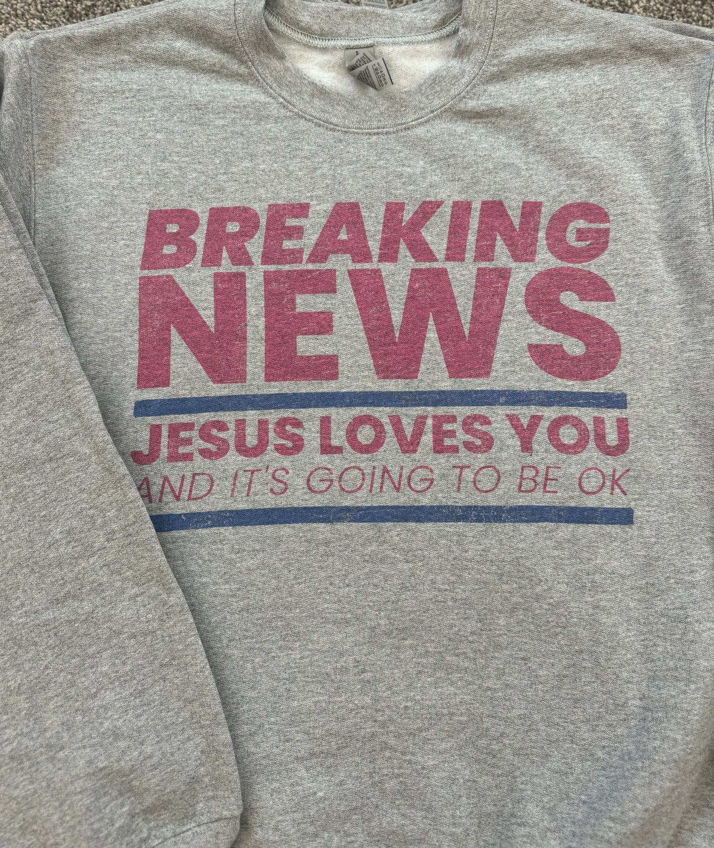 BREAKING NEWS SWEATSHIRT