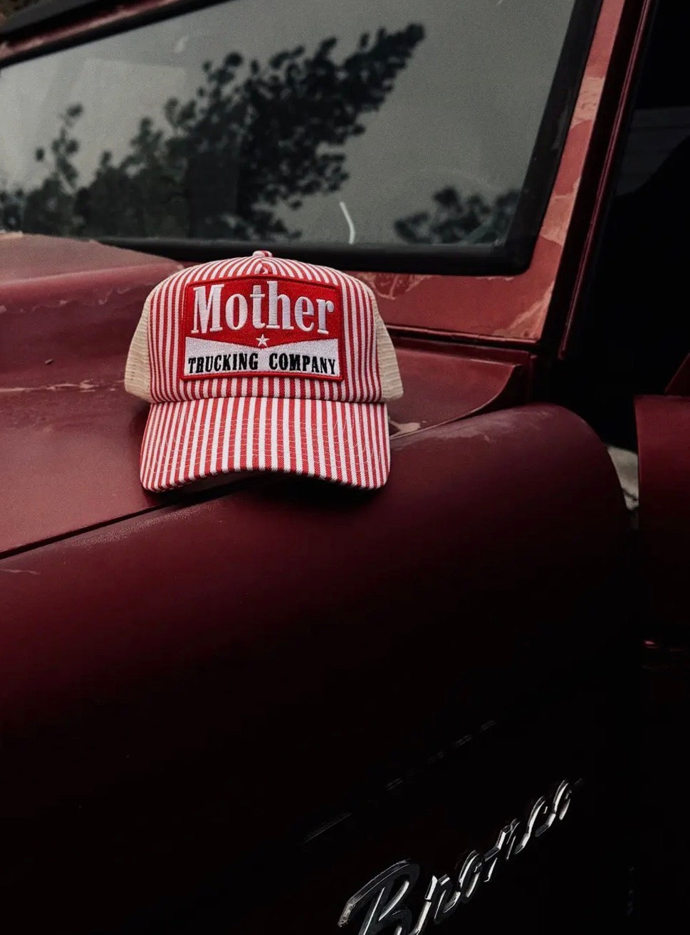 Mother American Classic Retro Striped Mesh Back Trucker Hat