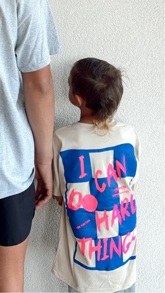 COMING BACK OCTOBER 21st 
 Cream "I Can Do Hard Things" Tee