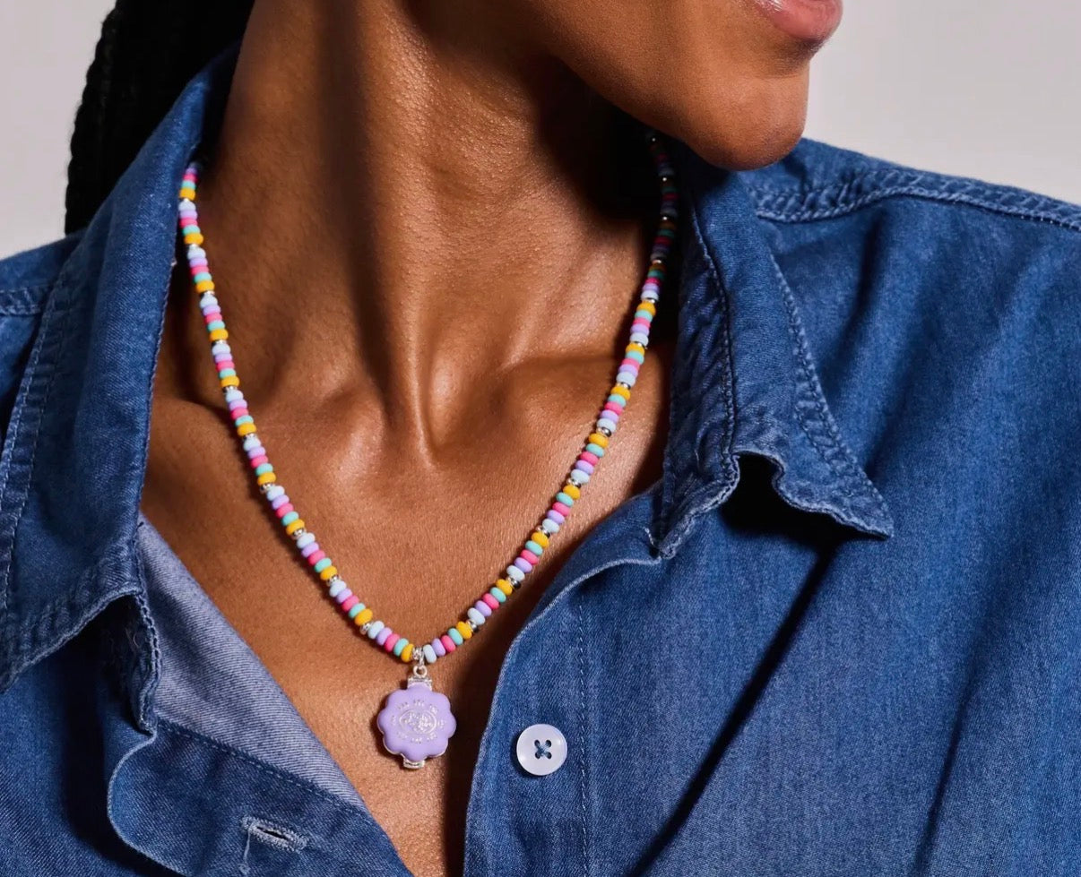 Polly Pocket Limited Edition Pool Party Beaded Locket Necklace