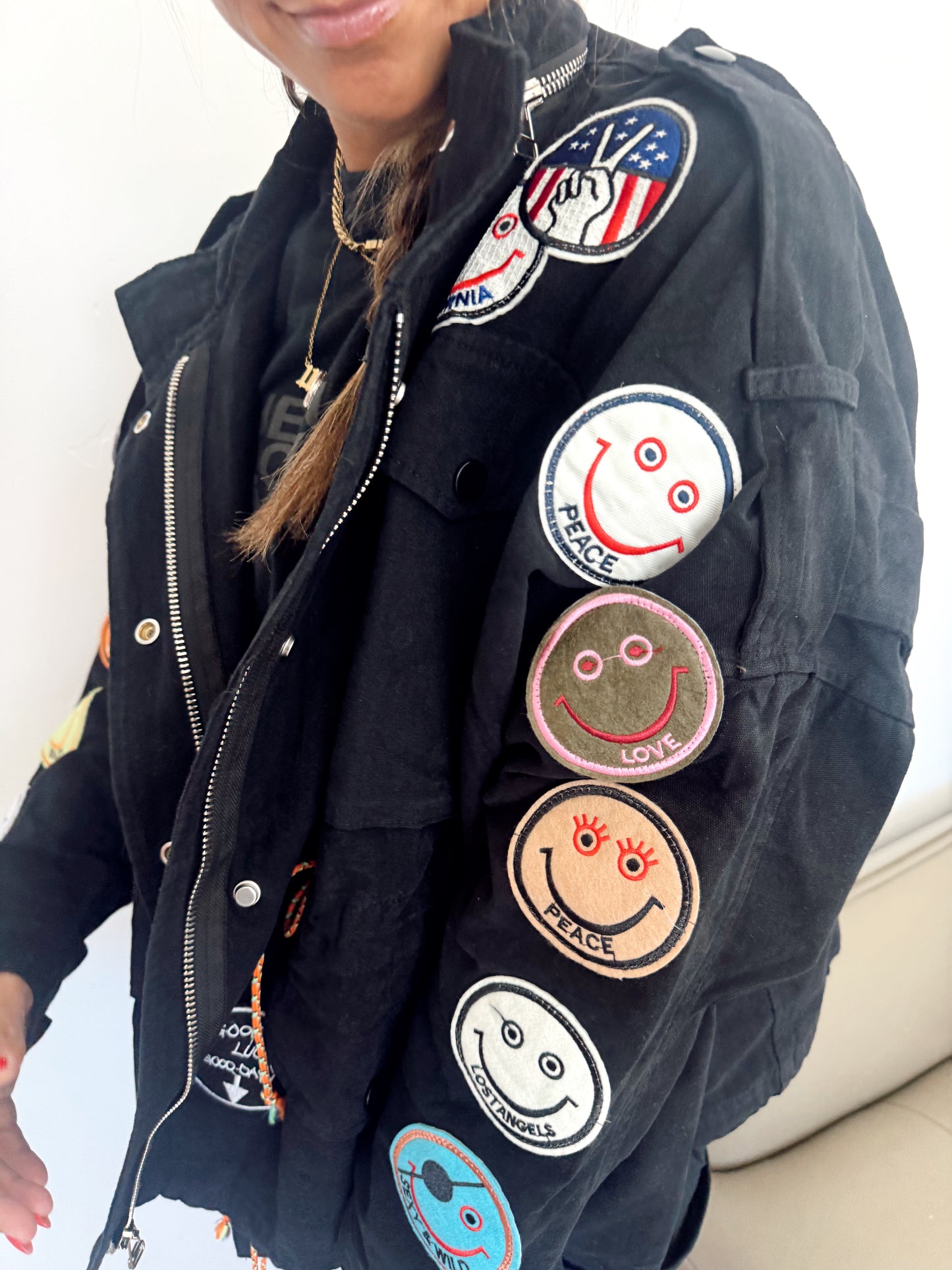 Smile Patchwork Jacket