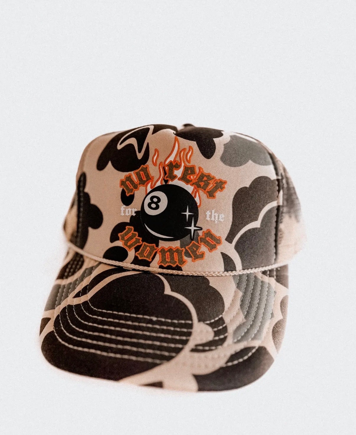 No Rest For the Women Trucker Hat - Camo