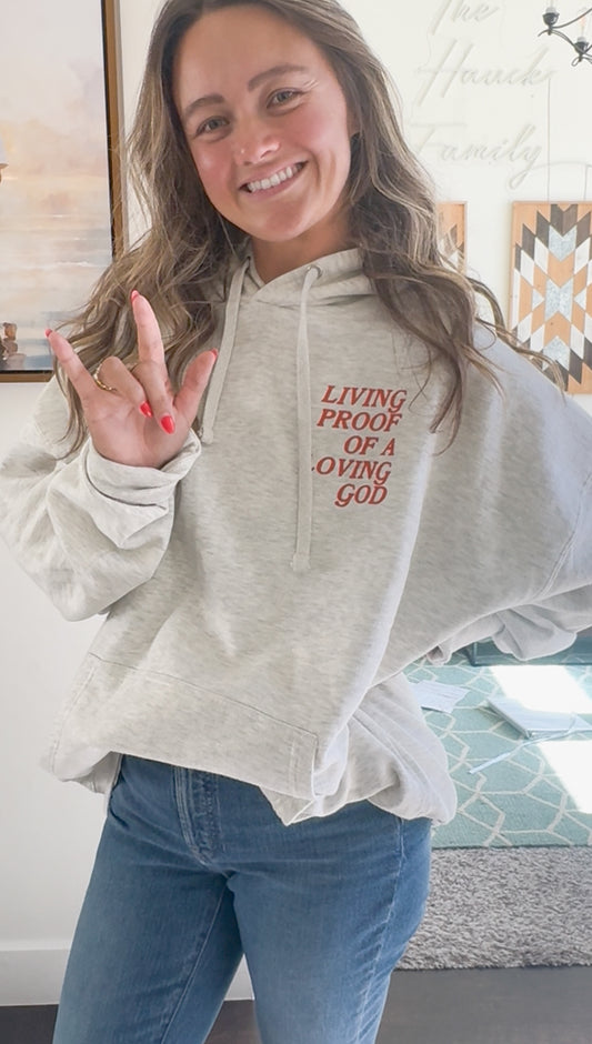 Living Proof Loving God Pullover Hoodie - Cream