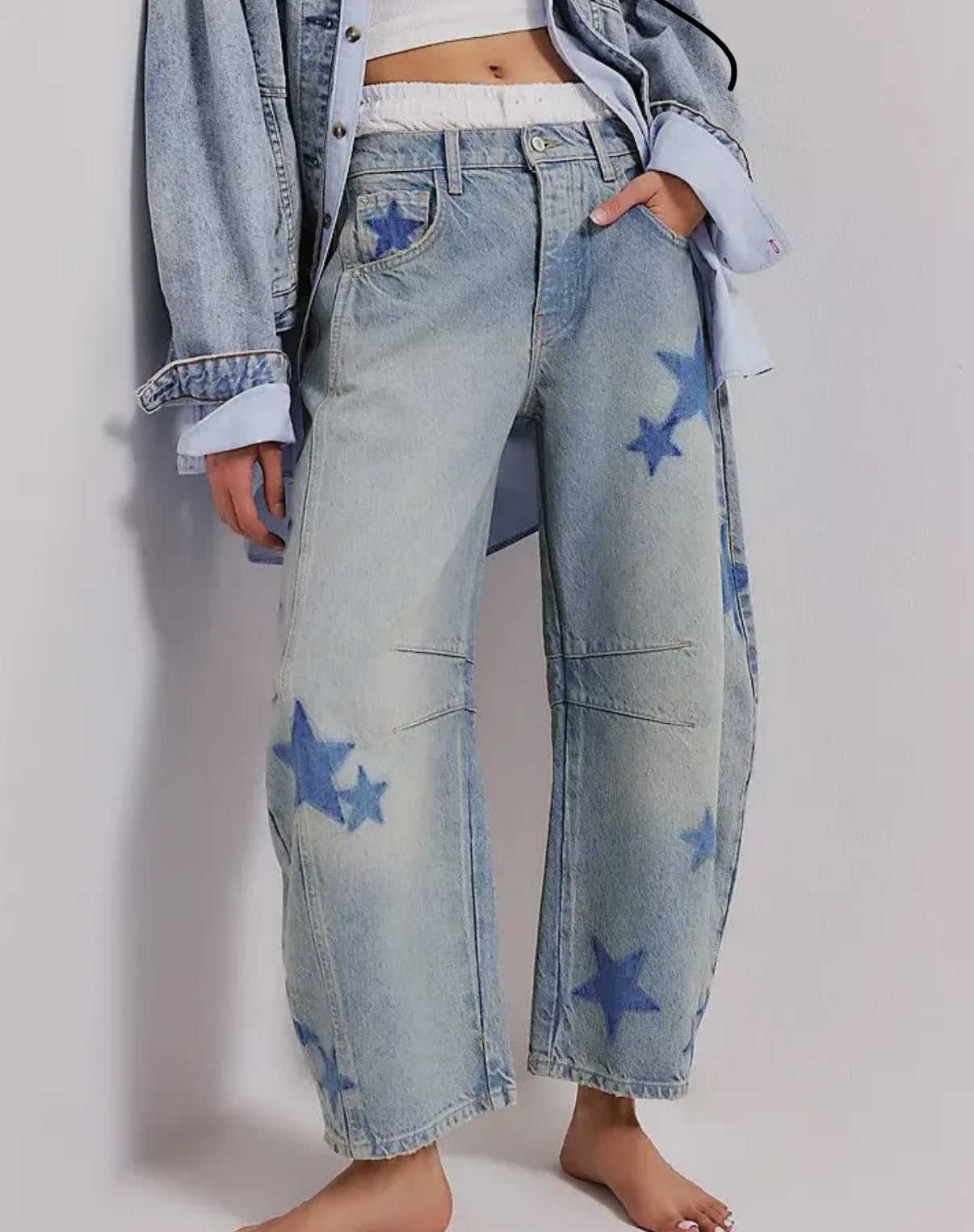 Star Barrel Jeans