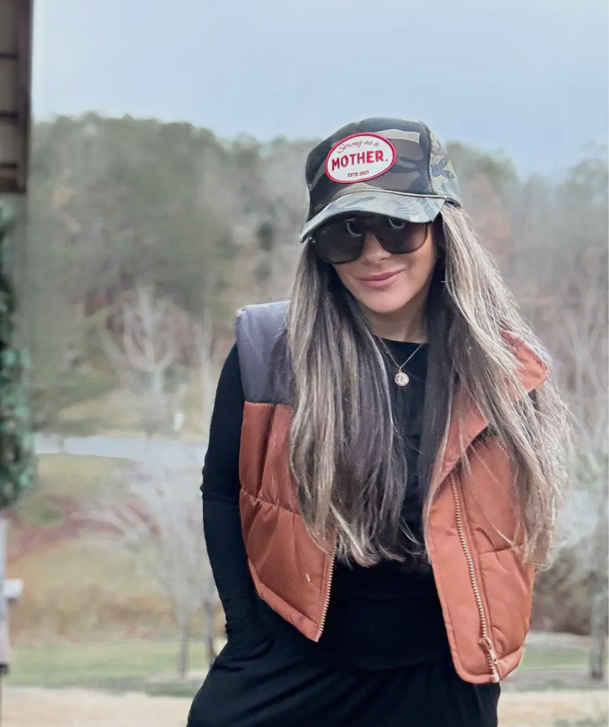 Vintage Mother Patch Hat- T Camo