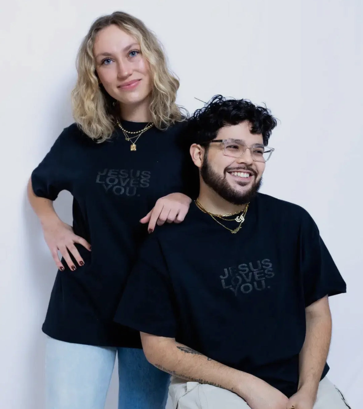 Jesus Loves You Tee | BLACK