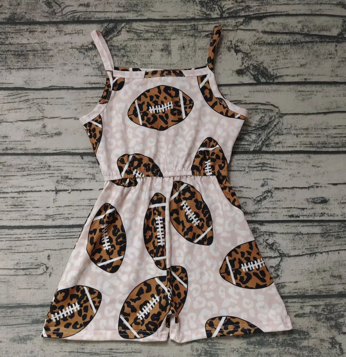 Baby Girls Football Romper