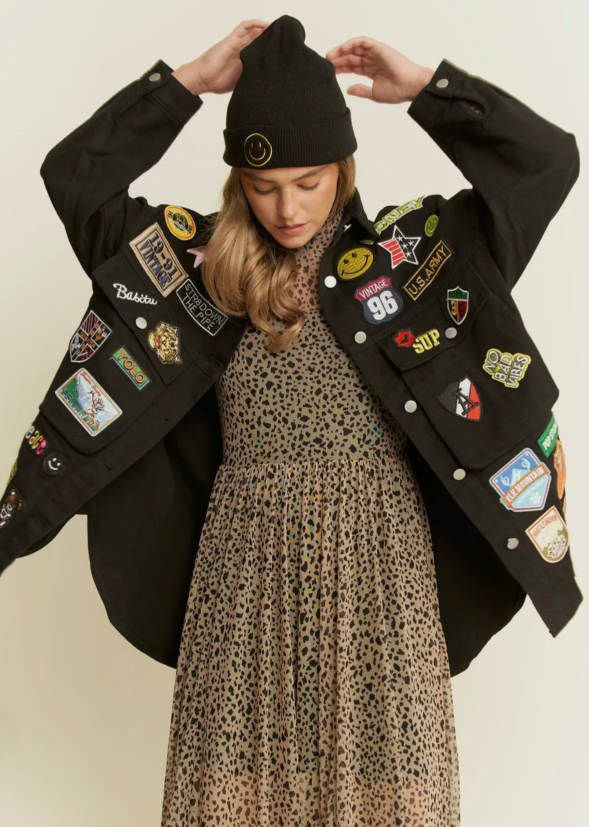 Multi Patch Oversize Jacket