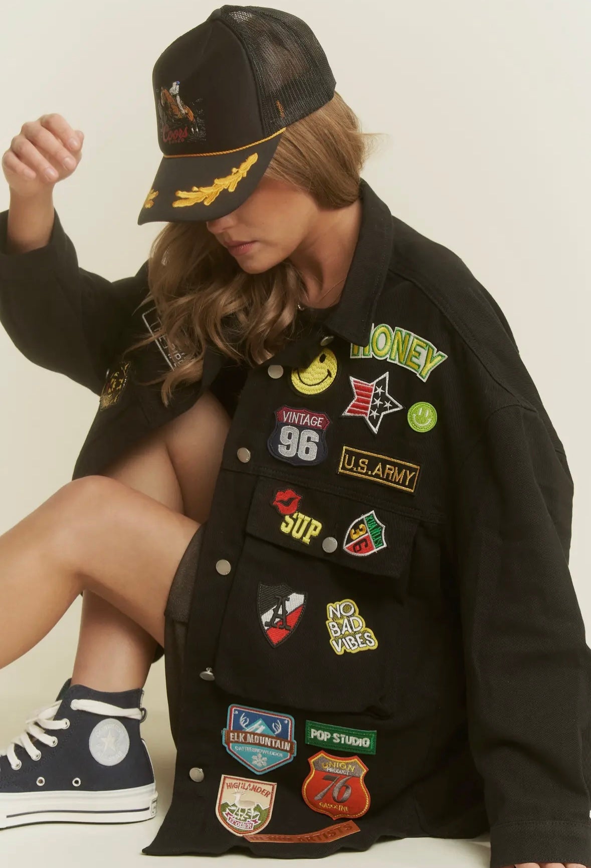 Multi Patch Oversize Jacket
