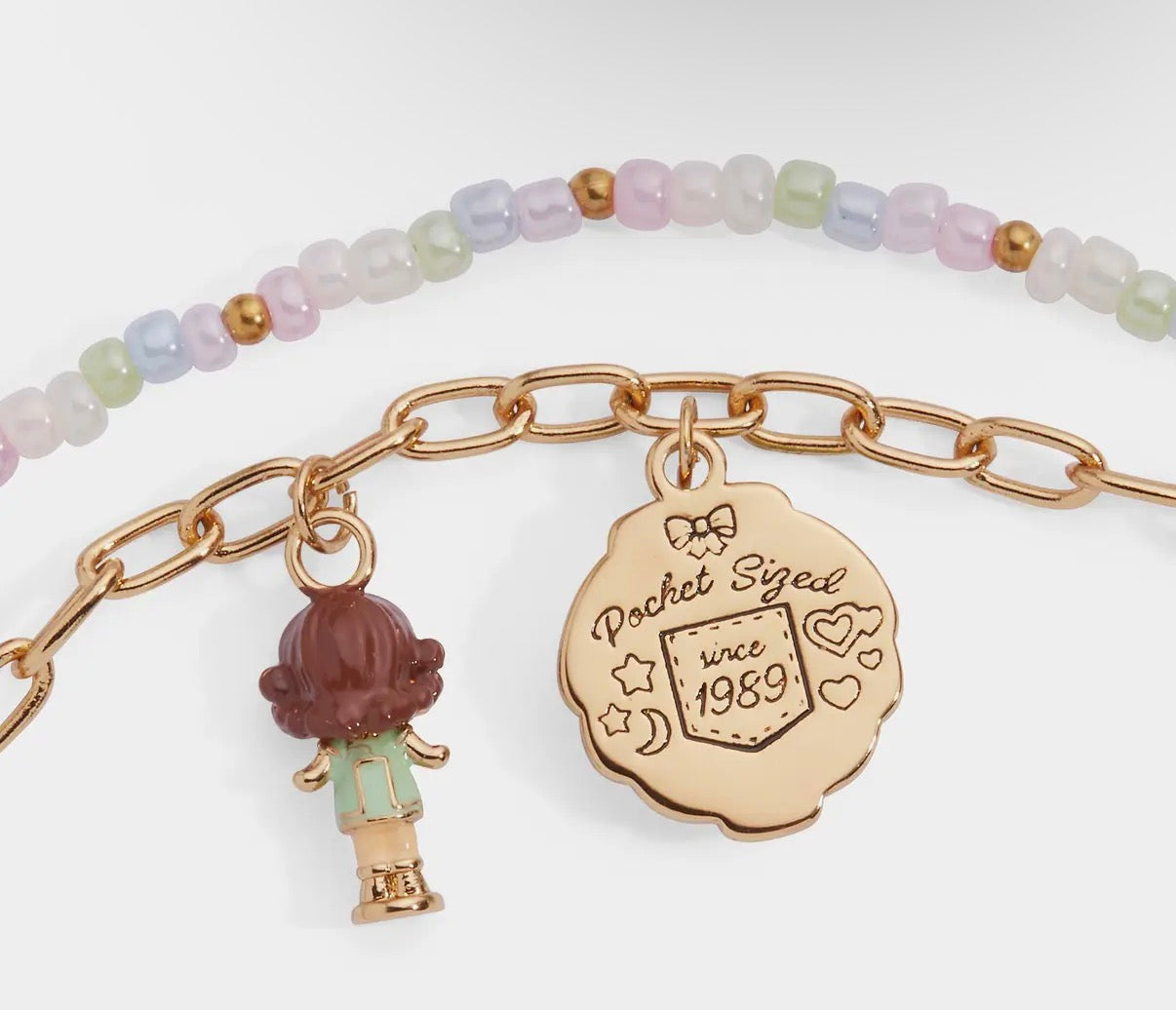 Polly Pocket 2 Row Charm Bracelet