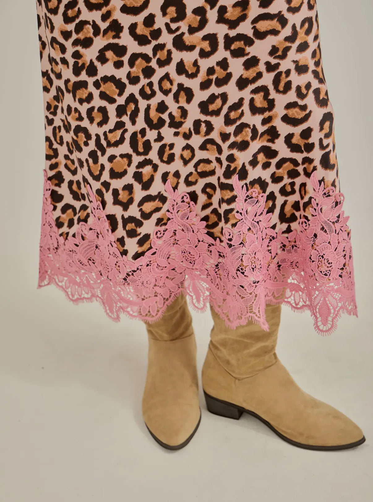Leopard with Lace Skirt