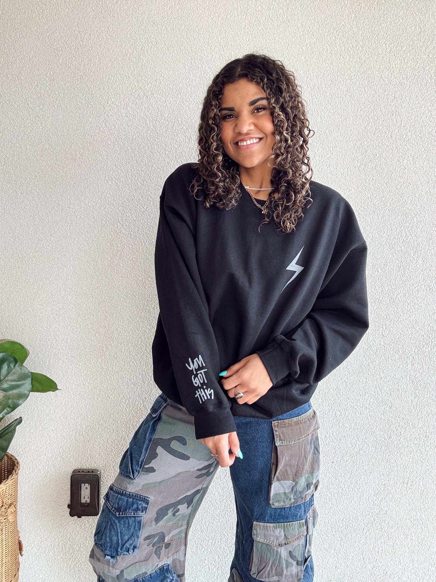 NEW!! Black "I Can Do Hard Things" Crewneck