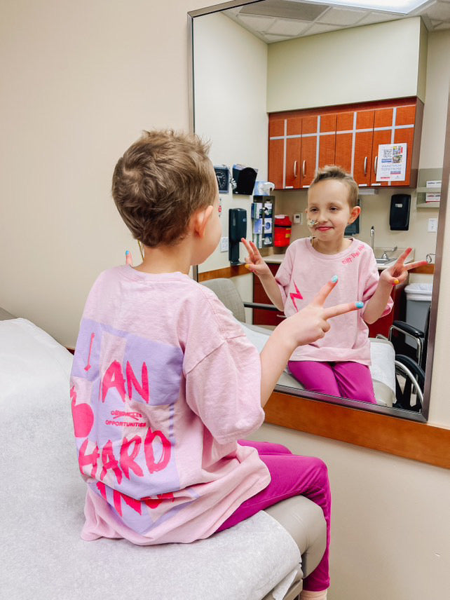 PREORDER Light Pink + Light Purple/Pink "I Can Do Hard Things" Tee