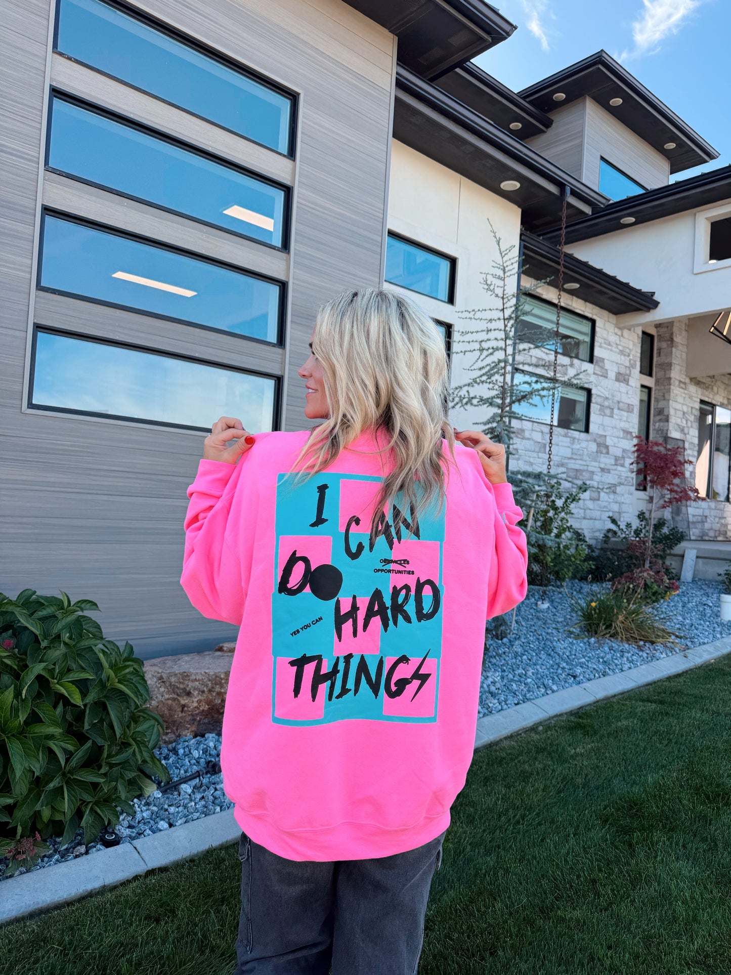 Pink and Blue I Can Do Hard Things- LIMITED AVAILABILITY