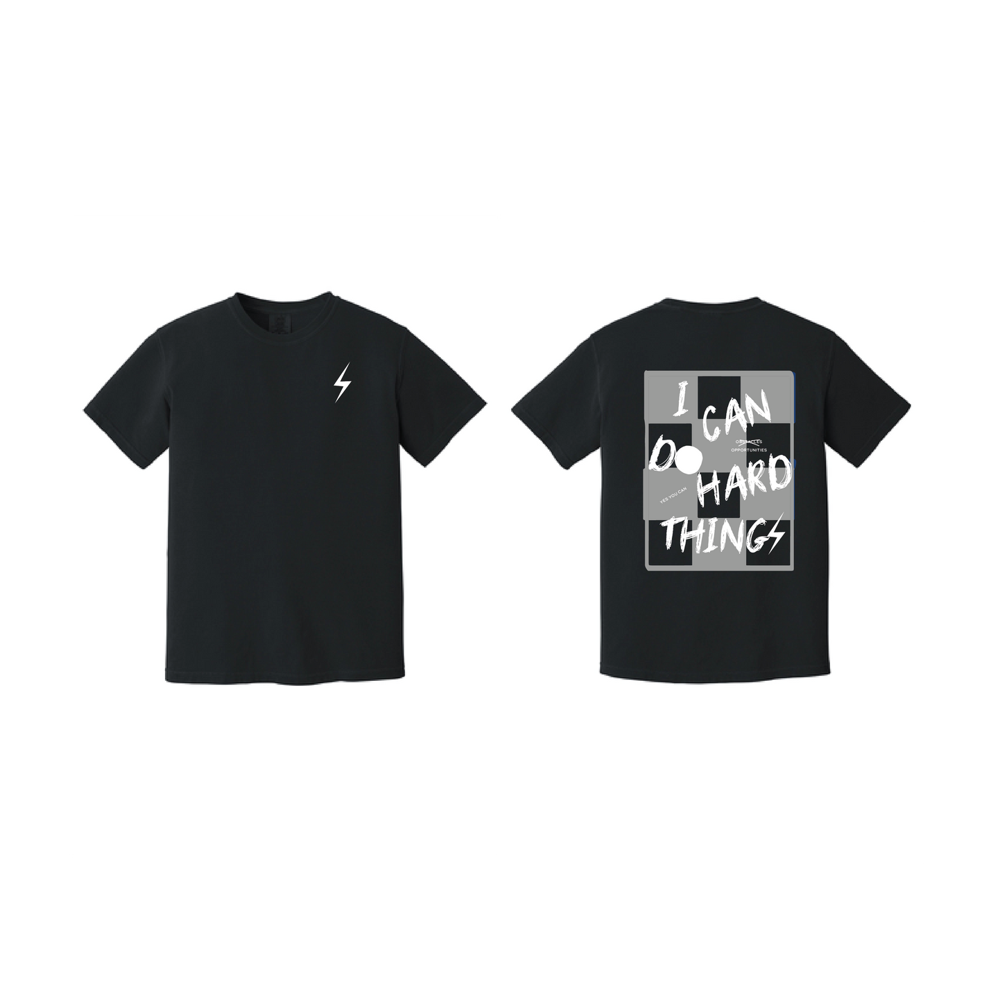 PREORDER Black and White "I Can Do Hard Things" Tee