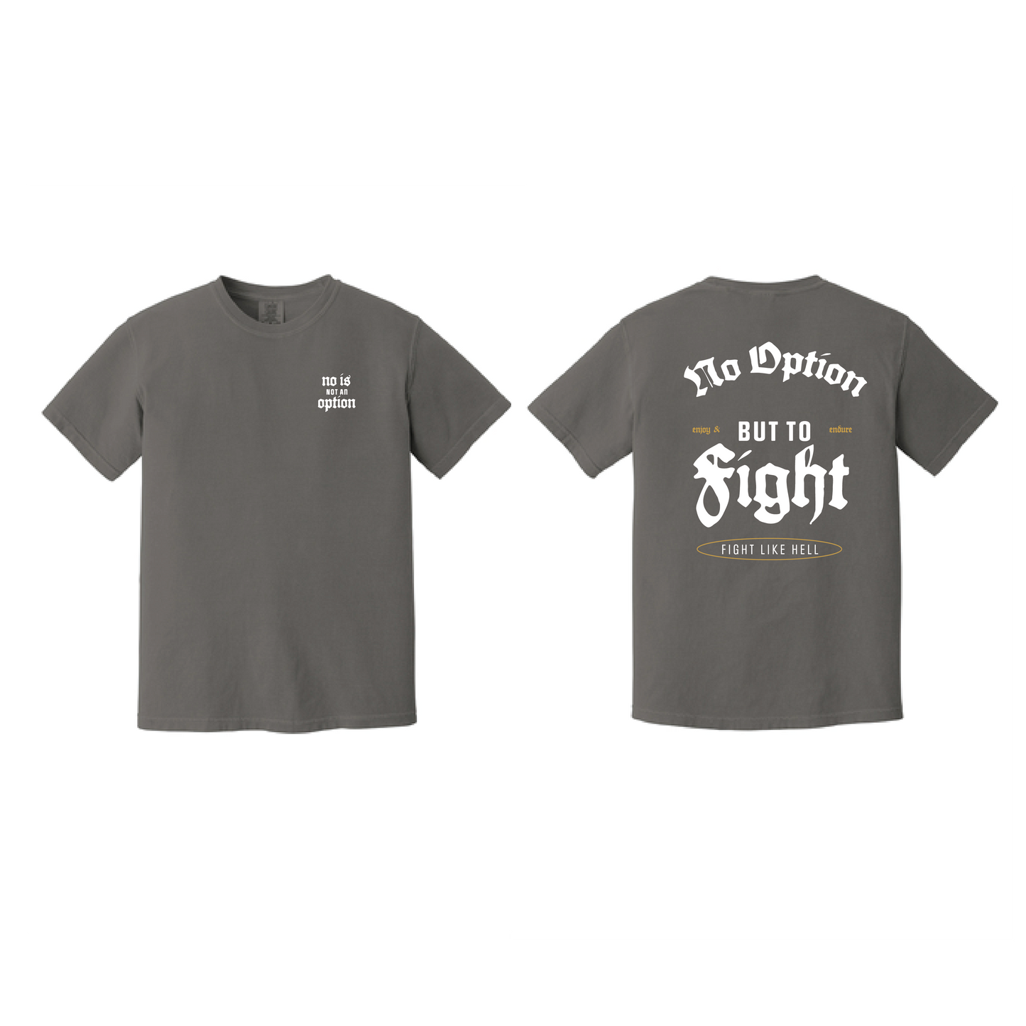 RESTOCKED! GREY Fight Like Hell T-Shirt// OVERSIZED