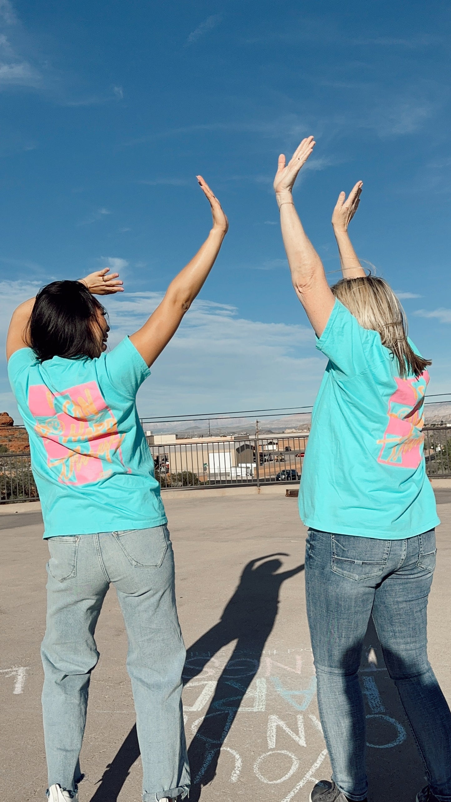 TEAL I Can Do Hard Things T-SHIRT// OVERSIZED