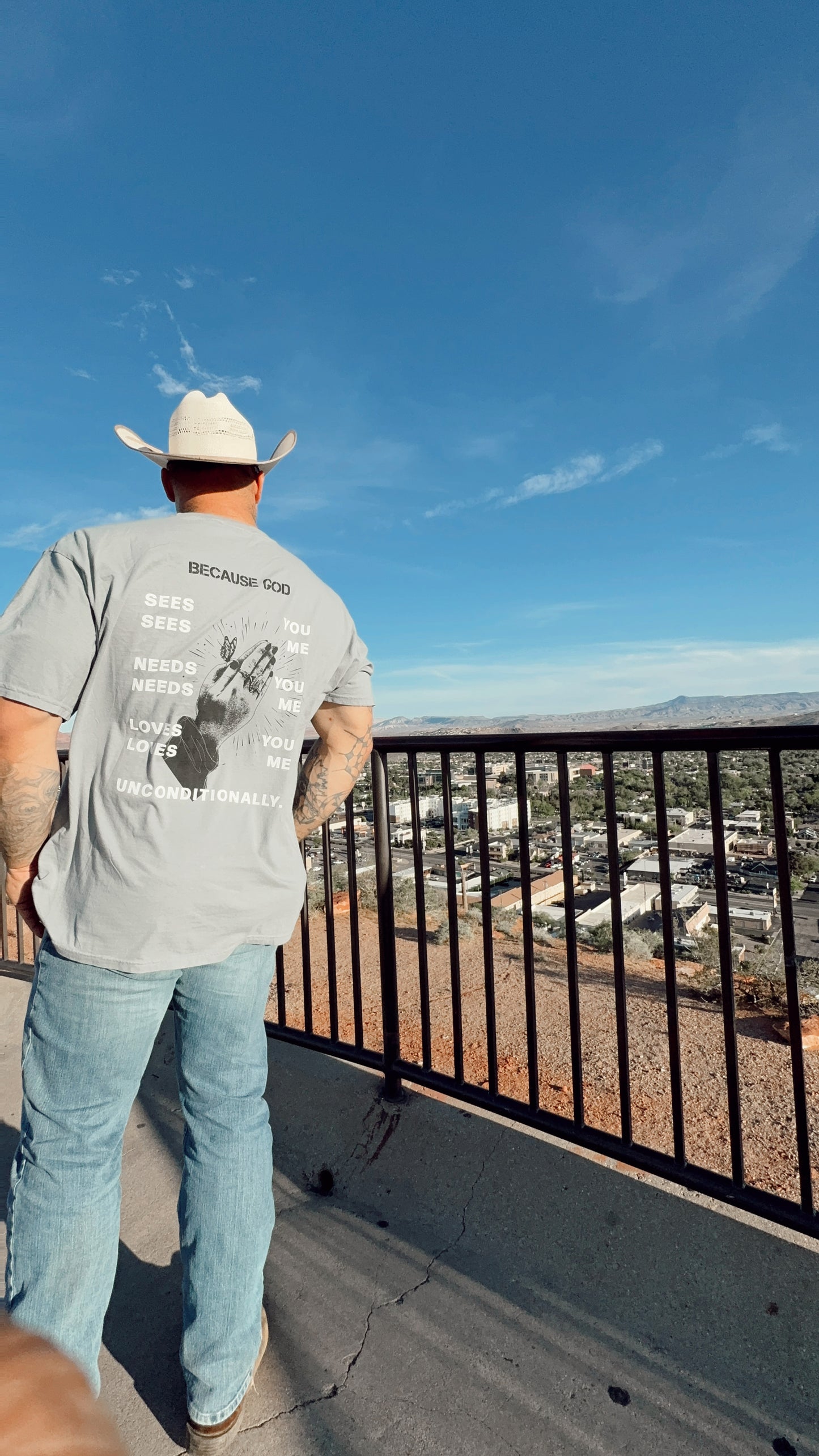 GREY God is Good T-shirt// OVERSIZED