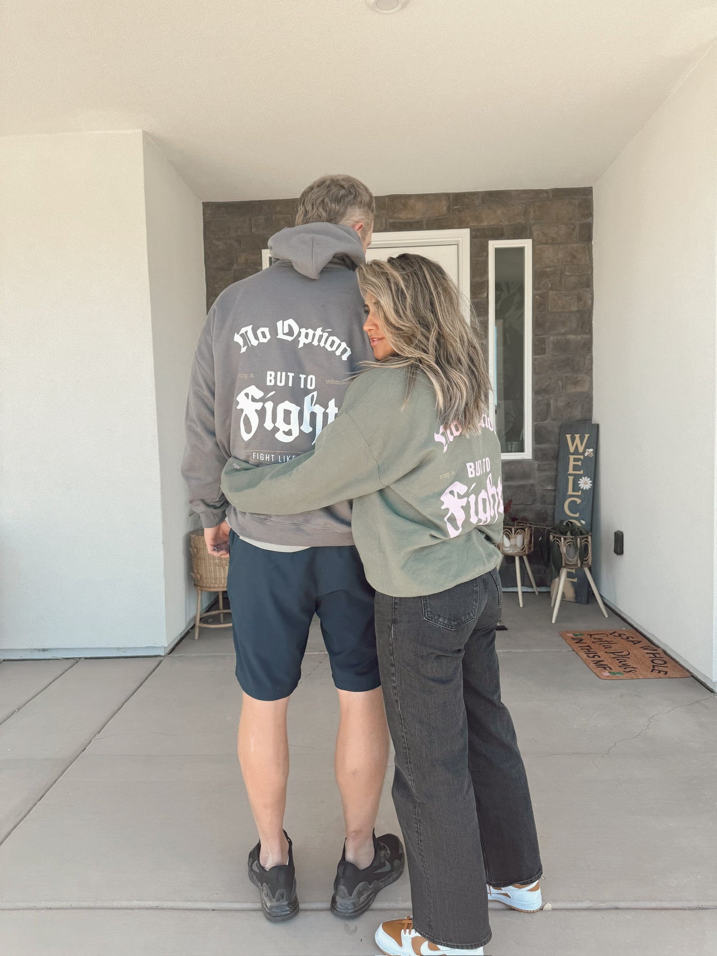 GREY Fight Like Hell Hoodie