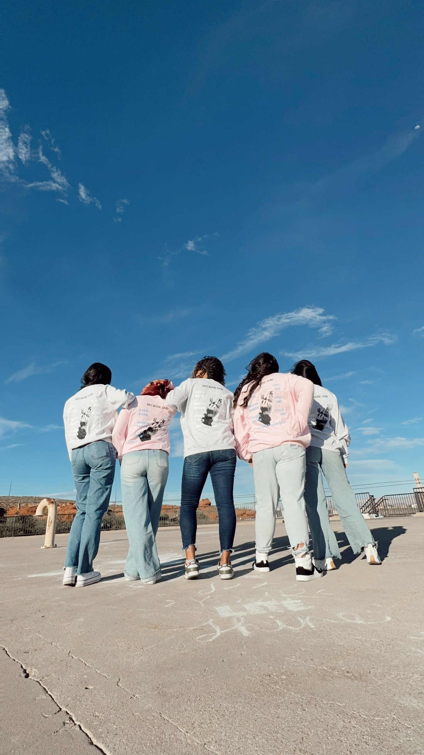 PINK God is Good Crewneck// OVERSIZED