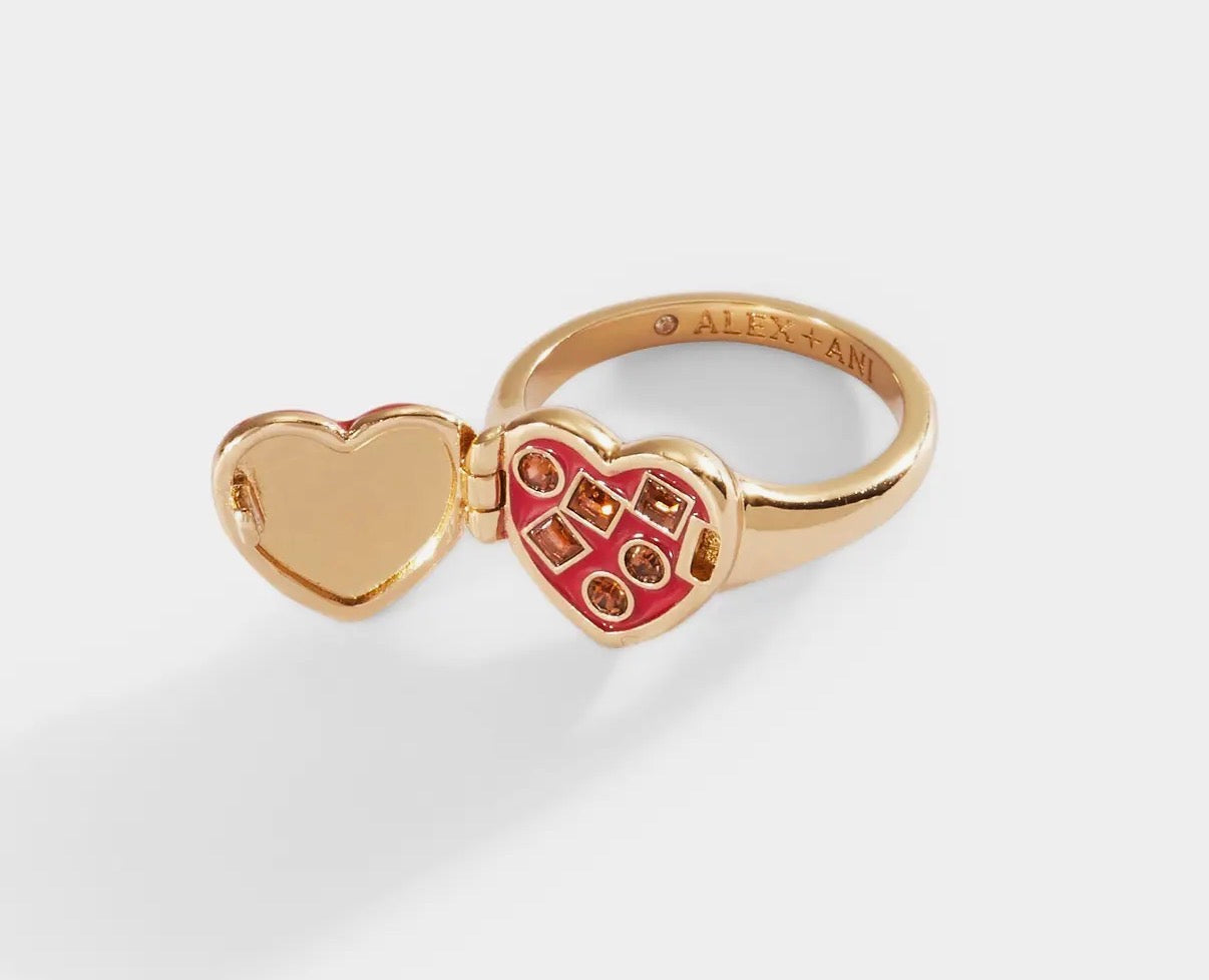 Box of Chocolate Locket Ring Size 7