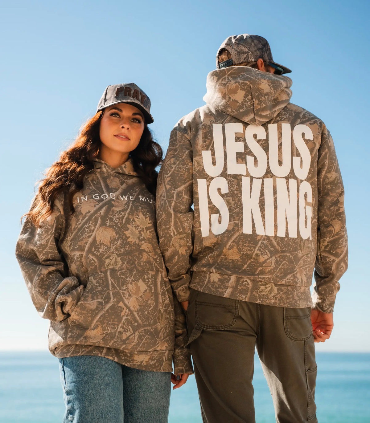 ‘Jesus Is King’ Camo Hoodie