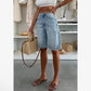 Urban Casual Loose Washed Out Ripped Denim Shorts