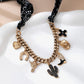 Charm Scarf Necklace- Western