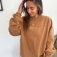 Jesus is King Embroidered Sweatshirt