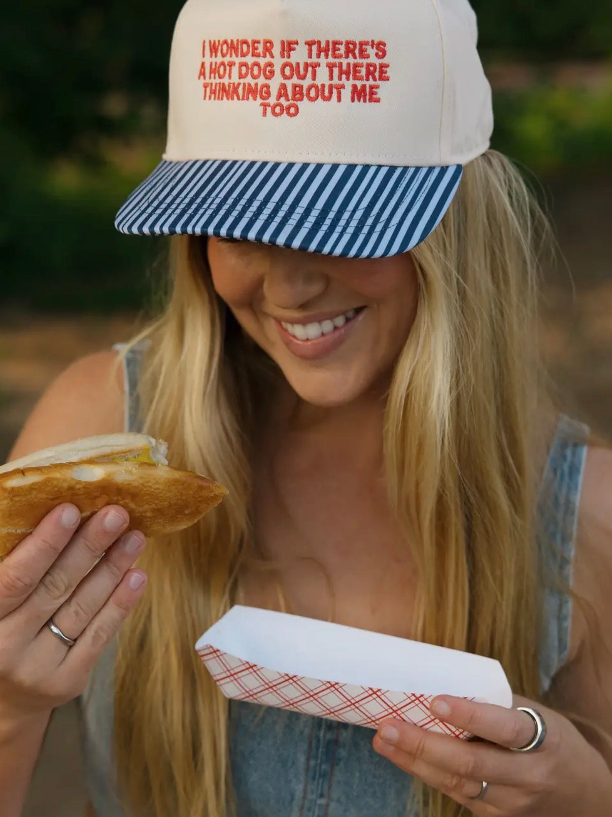 I Wonder If There's A Hot Dog Out There Thinking About Me Hat