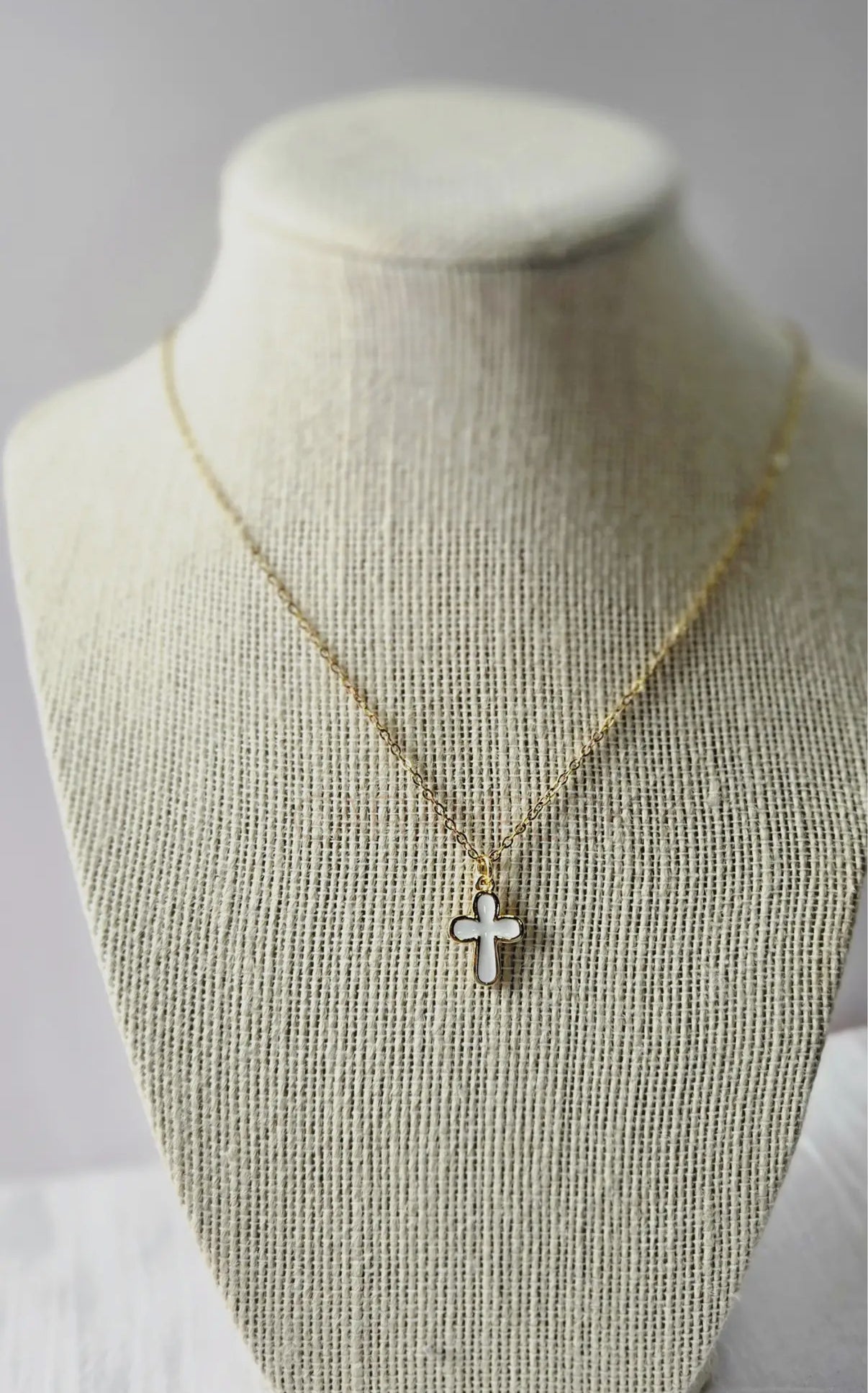 Enamel Cross Necklace
