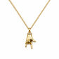 “I Love You” sign Charm 18K Gold Plated Necklace
