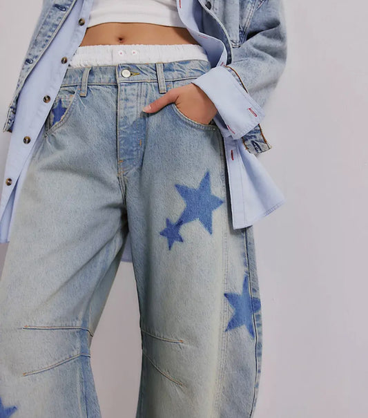 Star Barrel Jeans