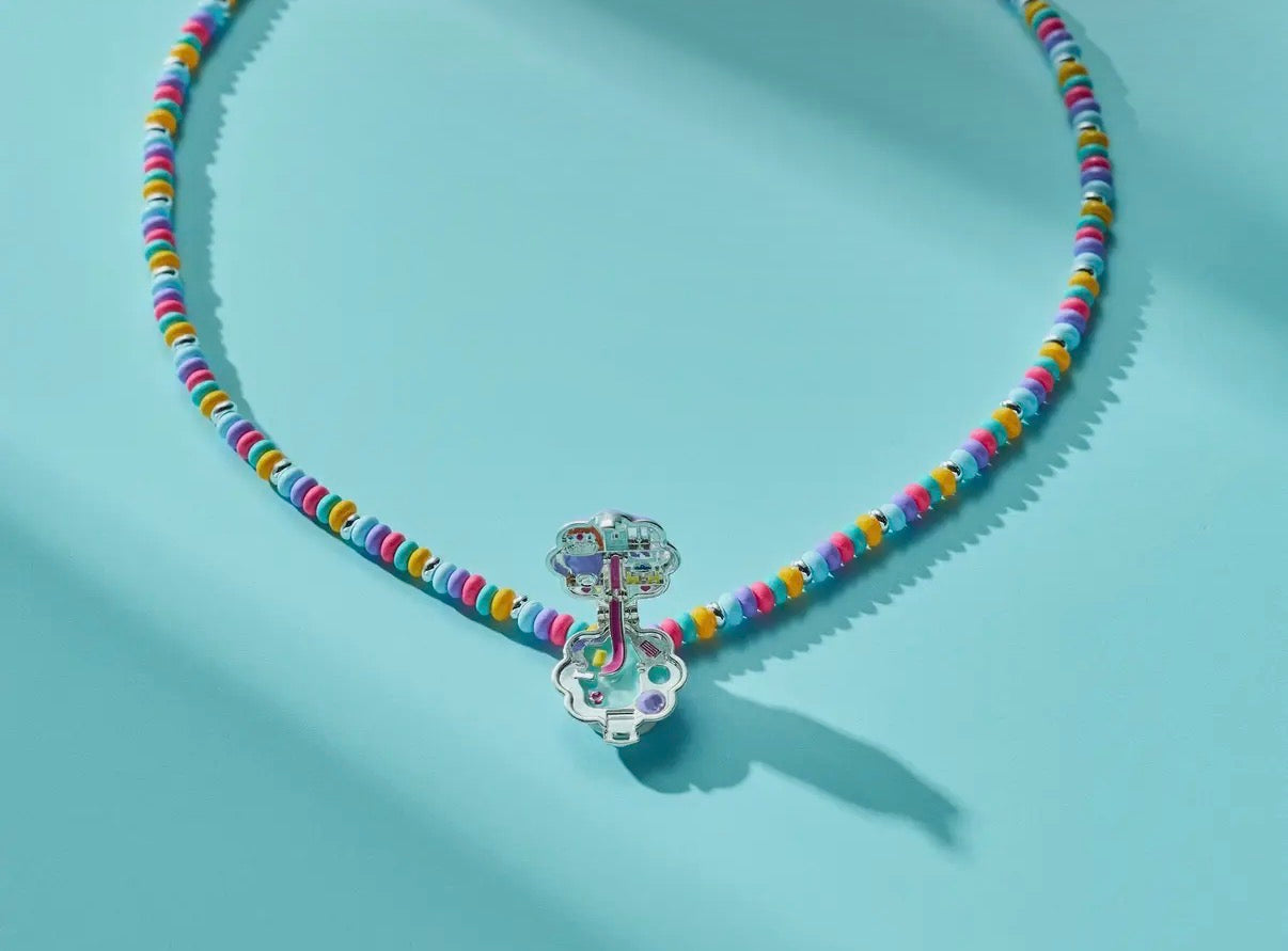 Polly Pocket Limited Edition Pool Party Beaded Locket Necklace