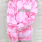 Jesus tie-dye Crew pink