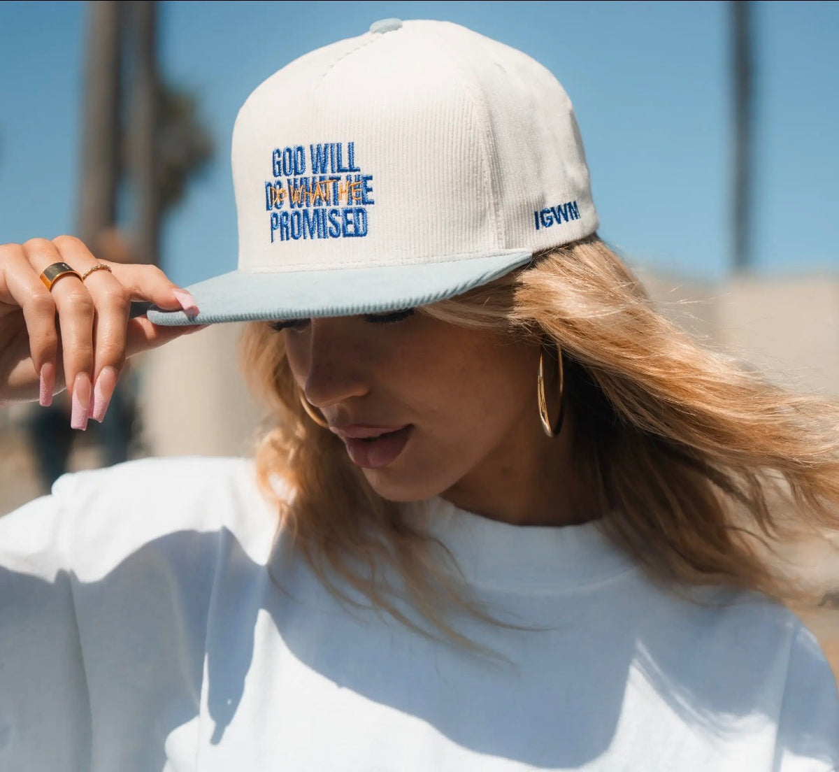 ‘His Promises’ Corduroy Hat