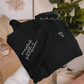 Created with a Purpose  Embroidered Sweatshirt - Black