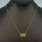 “11:11” Charm Pendant Stainless Steel Necklace • GOLD