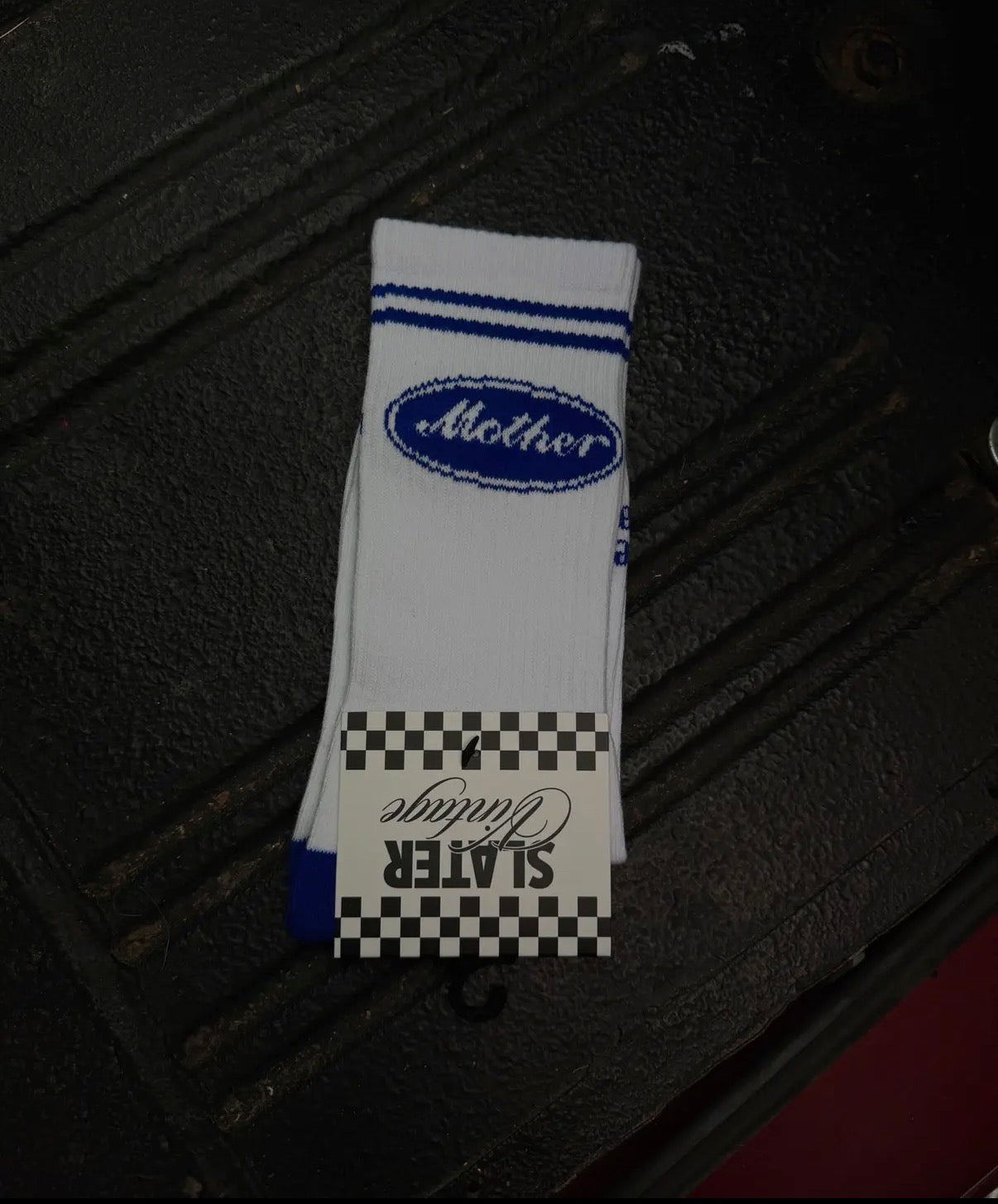 Mother American Classic Vintage Retro Logo Crew Sock