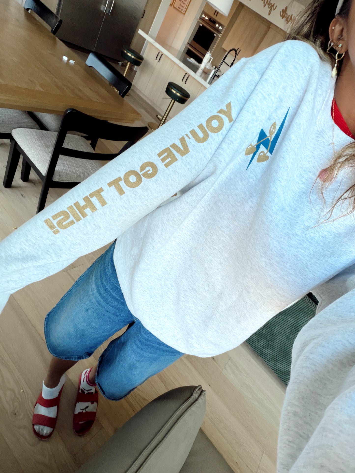 PREORDER Amanda’s “I Can Do Hard Things” Sweatshirt • Ash Grey