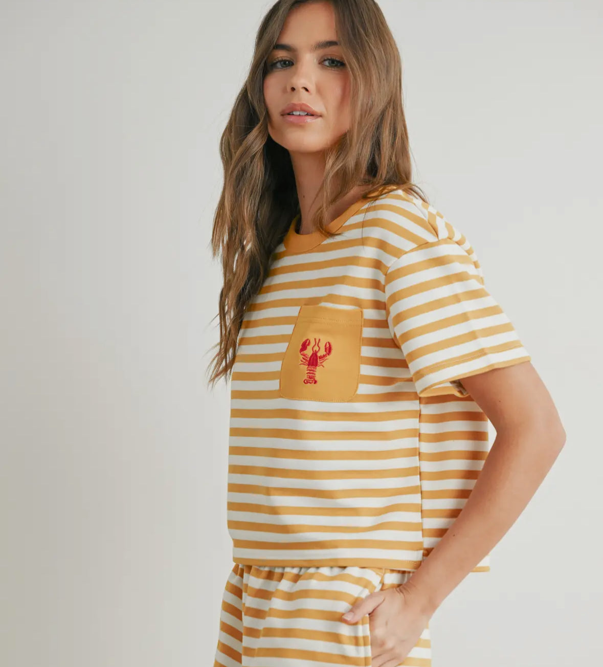 Pocket Tee// Yellow