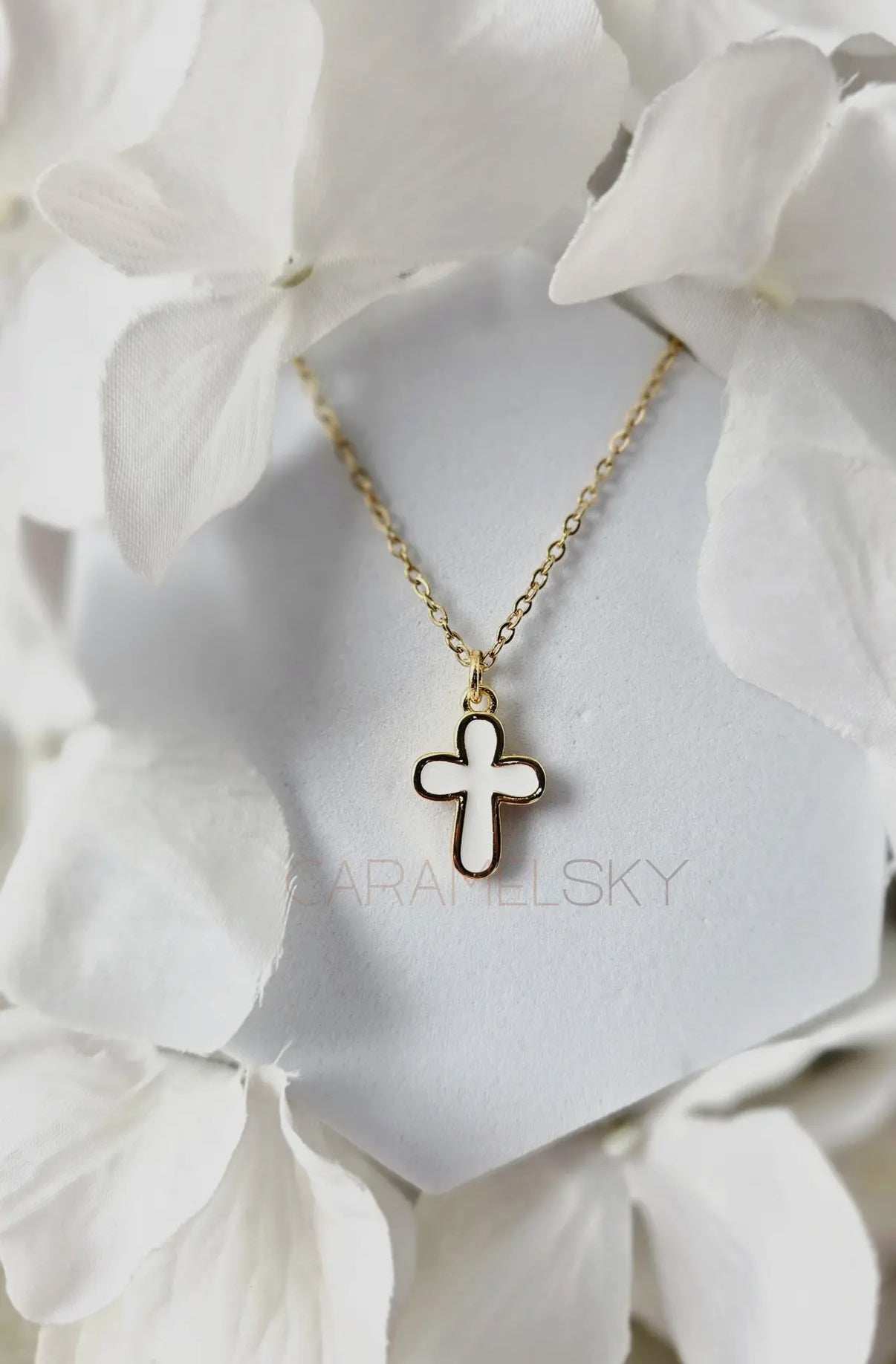 Enamel Cross Necklace
